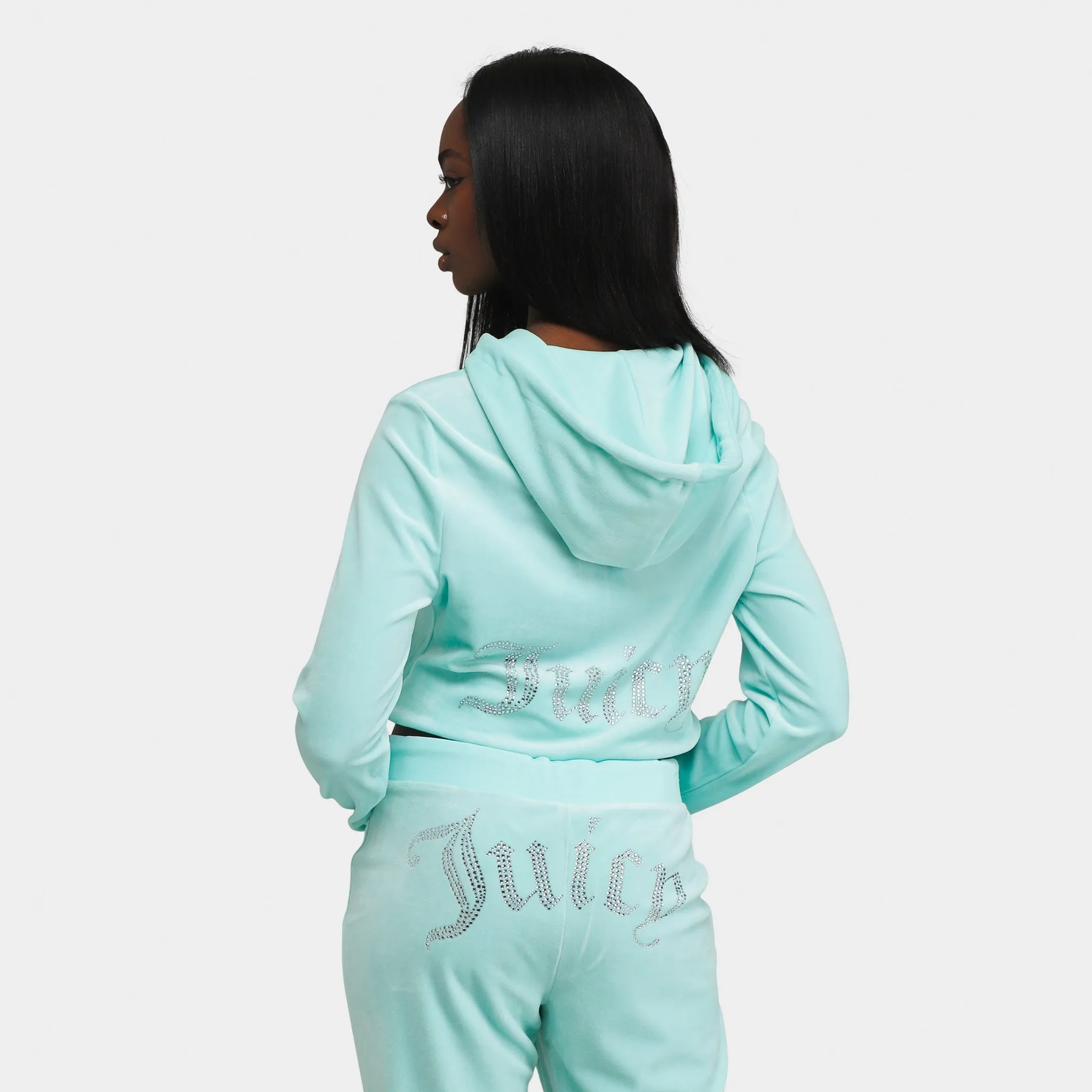 Juicy Couture Women's OG Bling Hoodie / Tint Of Mint