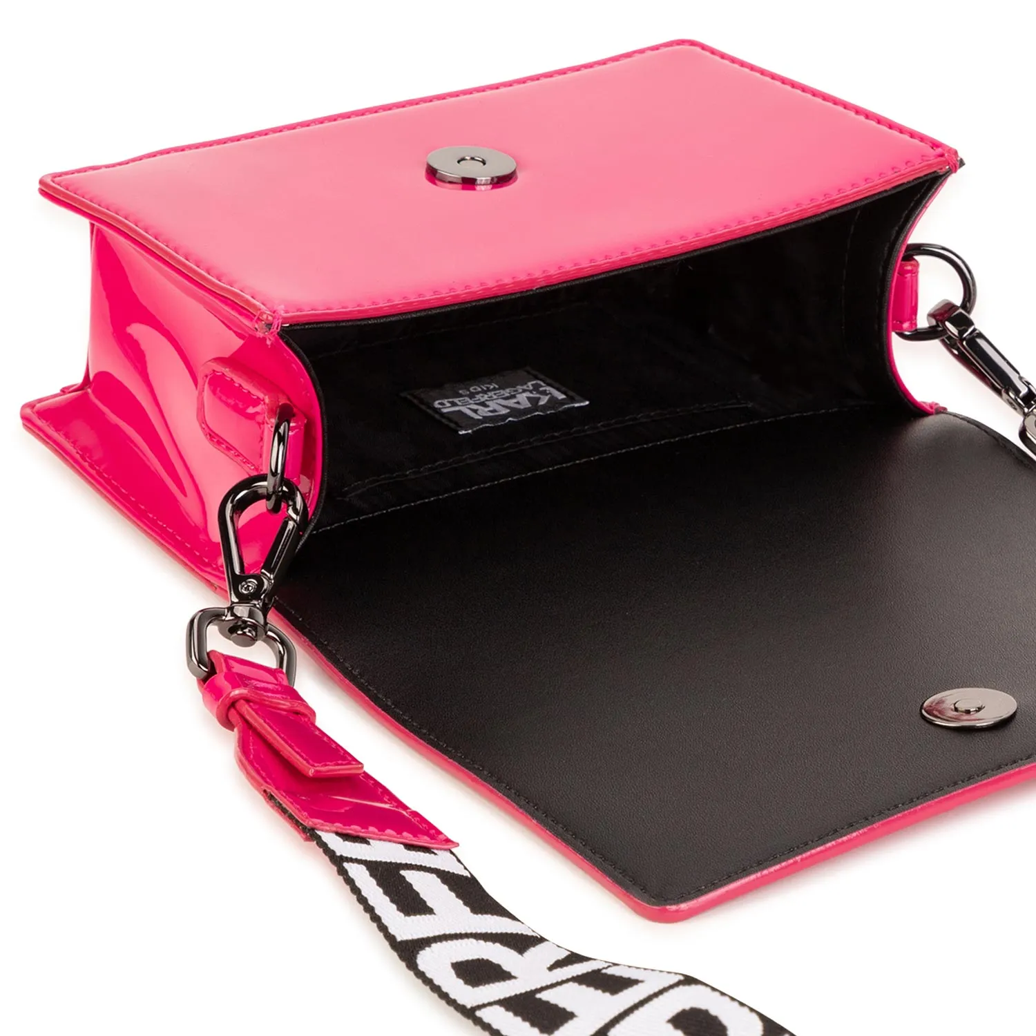 Karl Lagerfeld Ikonik Fuchsia Shoulder Bag