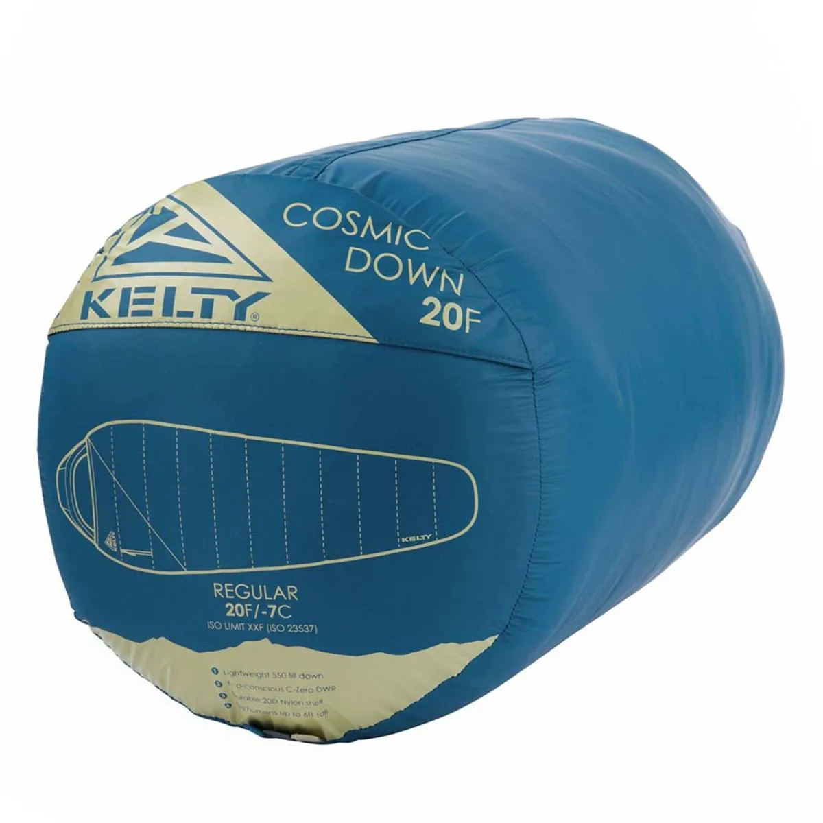 Kelty Cosmic 20 Deg 550 Down Sleeping Bag, Short Size, Right-Hand