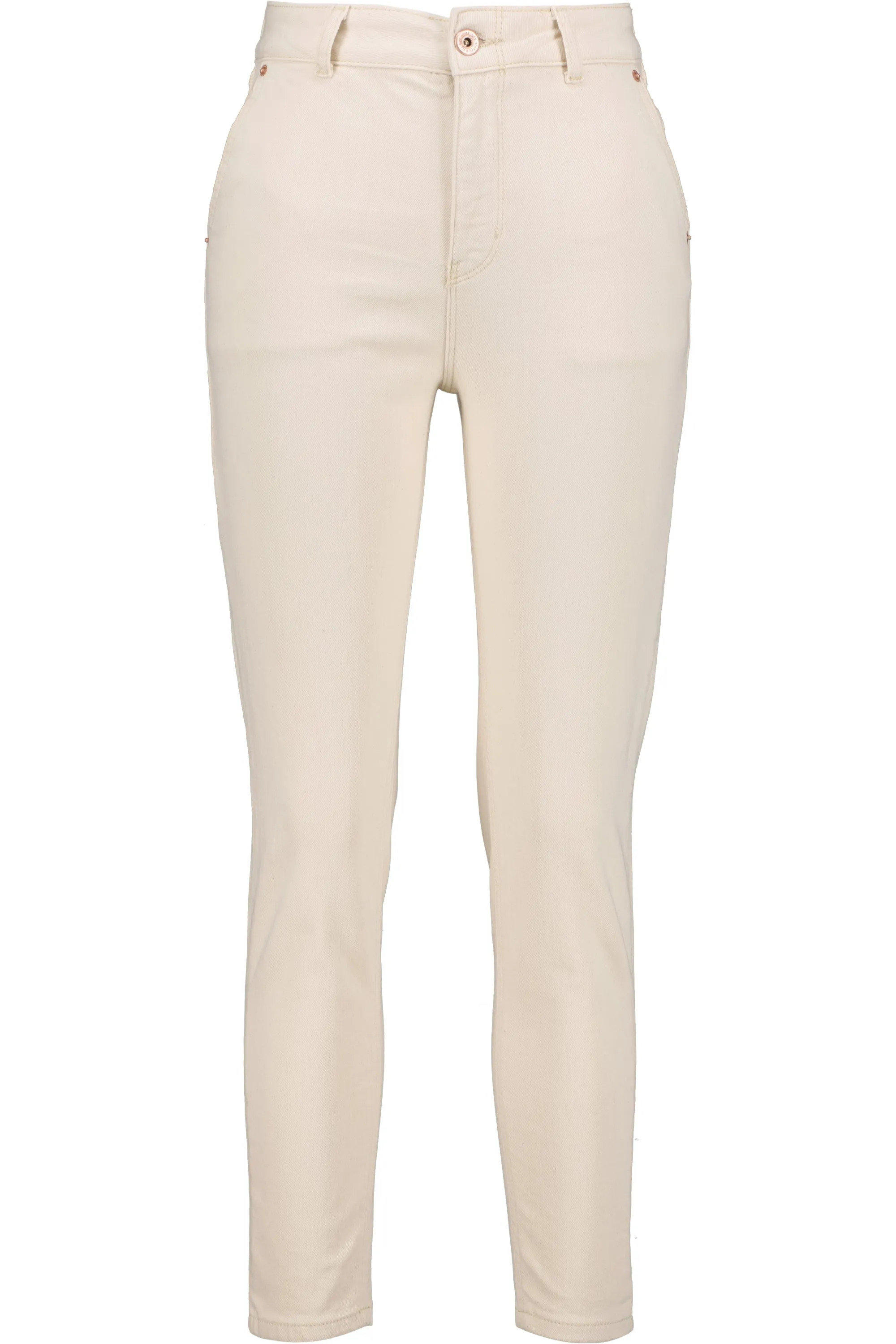 LaureenAK DNM R - Trendige High-Waist Damen Jeans Beige