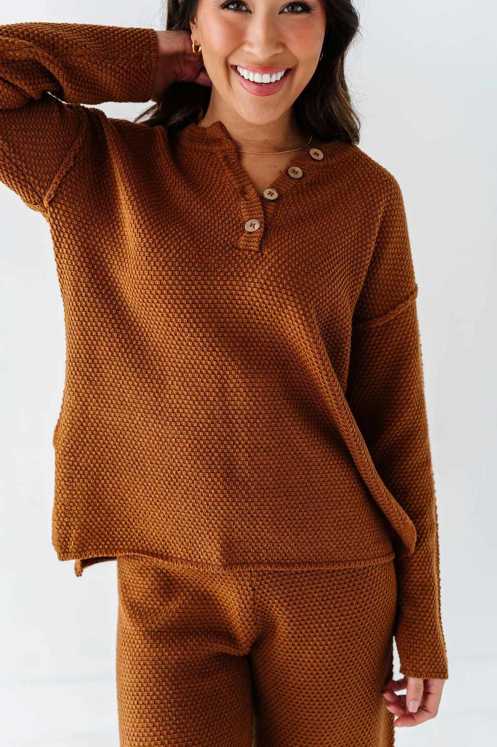 Leo Textured Sweater Set