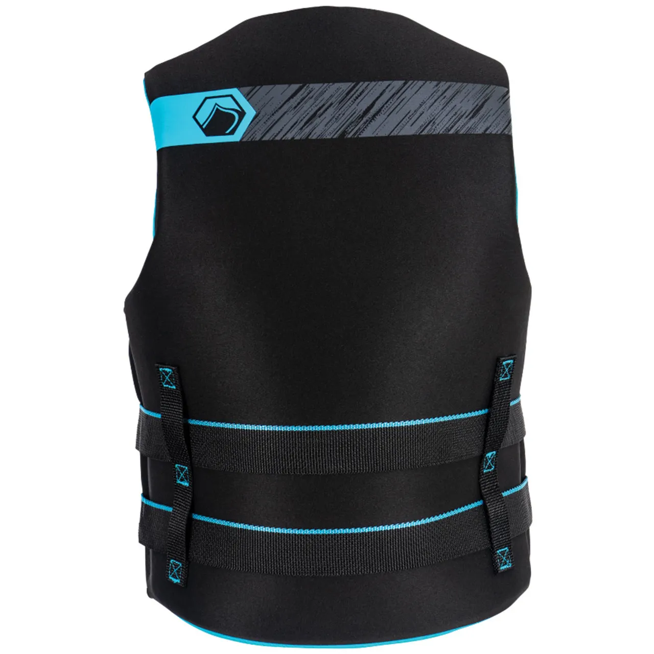 Liquid Force Hinge Classic (Black/Aqua) Women's CGA Life Jacket 2025