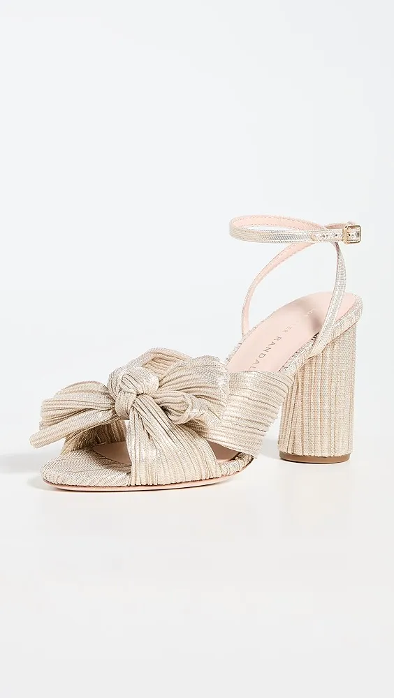 Loeffler Randall   Camellia Knot Mules with Ankle Strap 