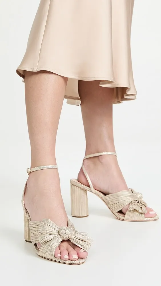 Loeffler Randall   Camellia Knot Mules with Ankle Strap 