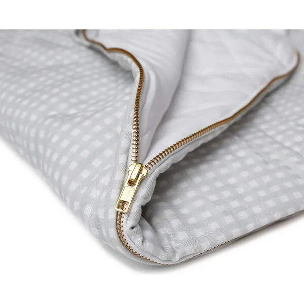 Louelle. Sleeping Bag, Grey Gingham