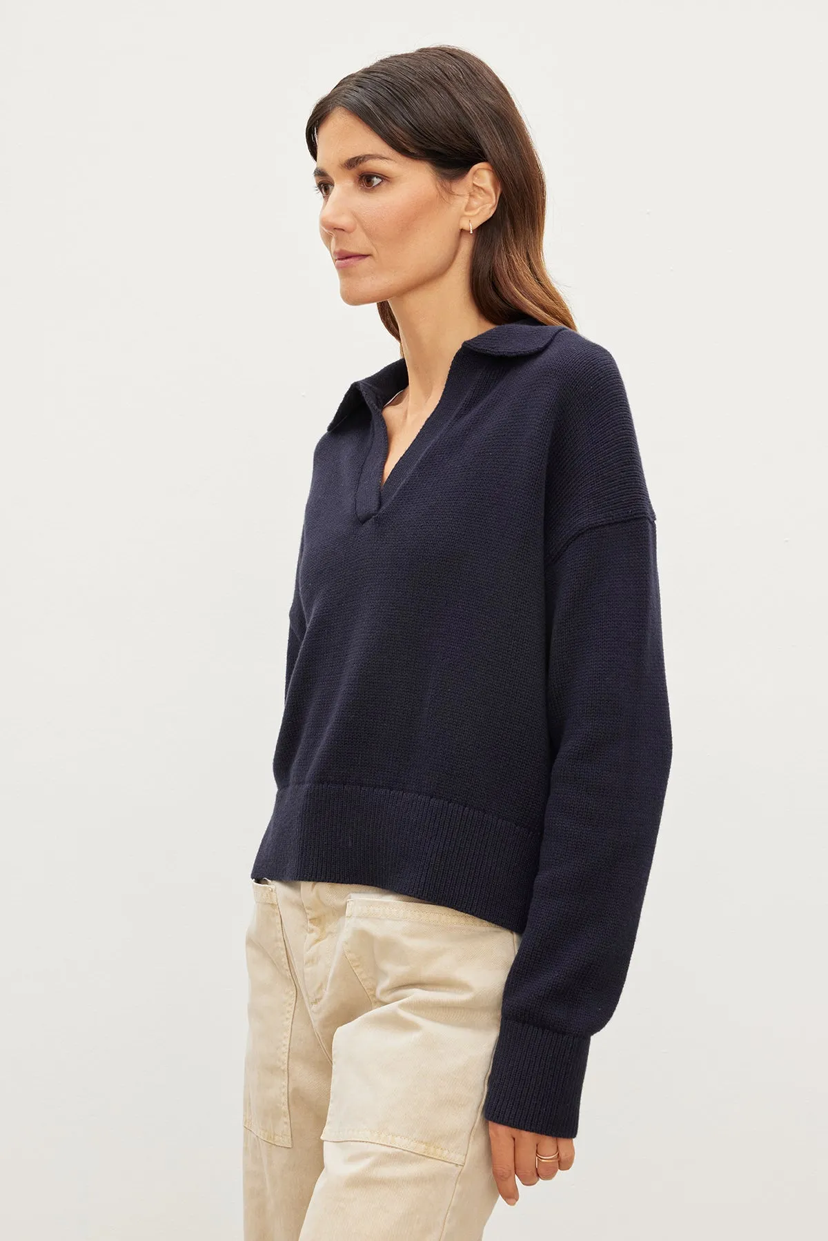 LUCIE POLO SWEATER