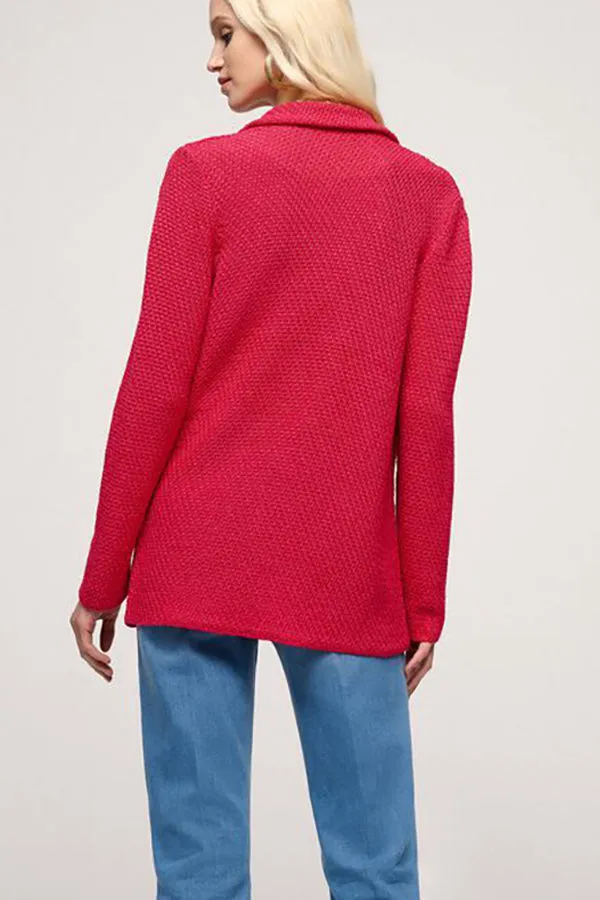 Luisa Spagnoli CUSCINETTO RED UNSTRUCTURED CARDIGAN