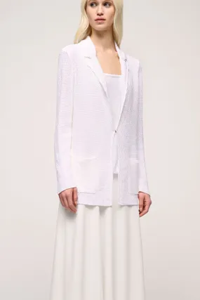 Luisa Spagnoli CUSCINETTO WHITE UNSTRUCTURED CARDIGAN