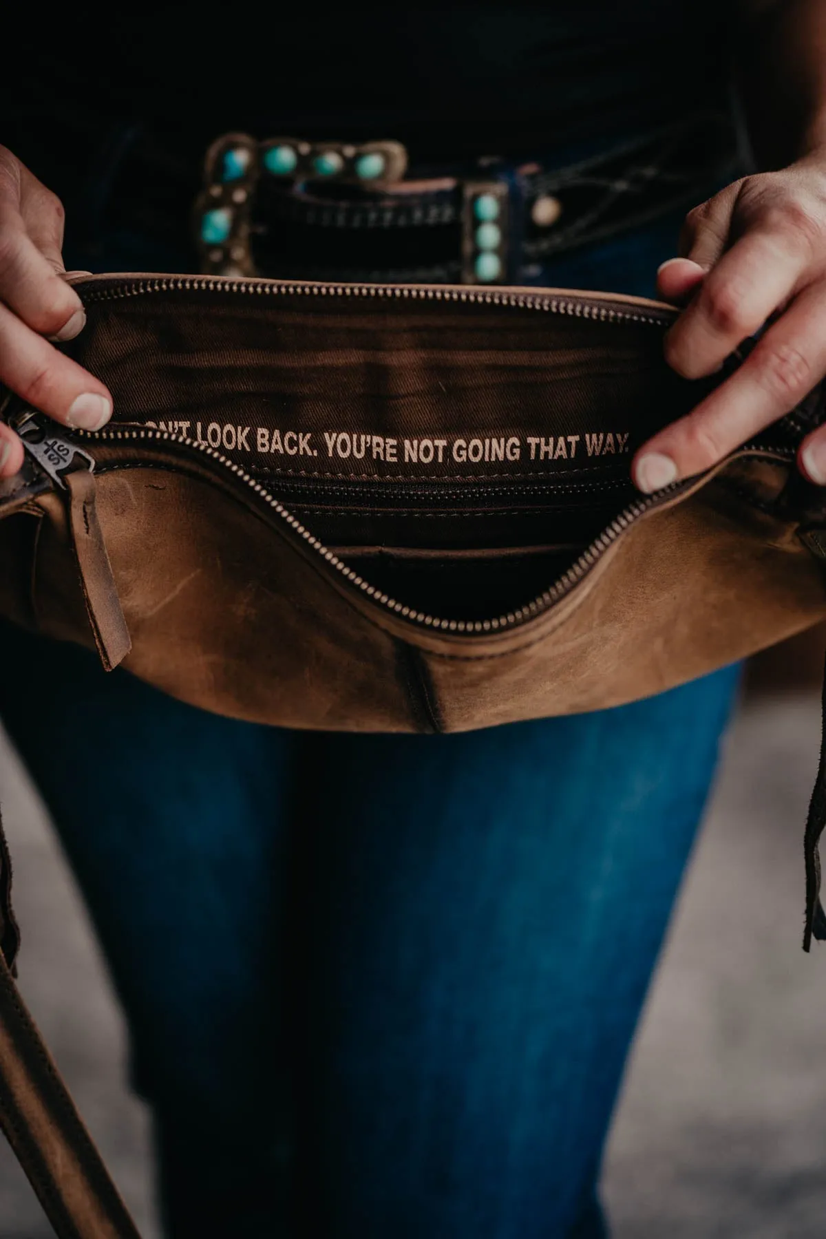 'Mailbag' Cowhide Crossbody bag by STS Ranchwear