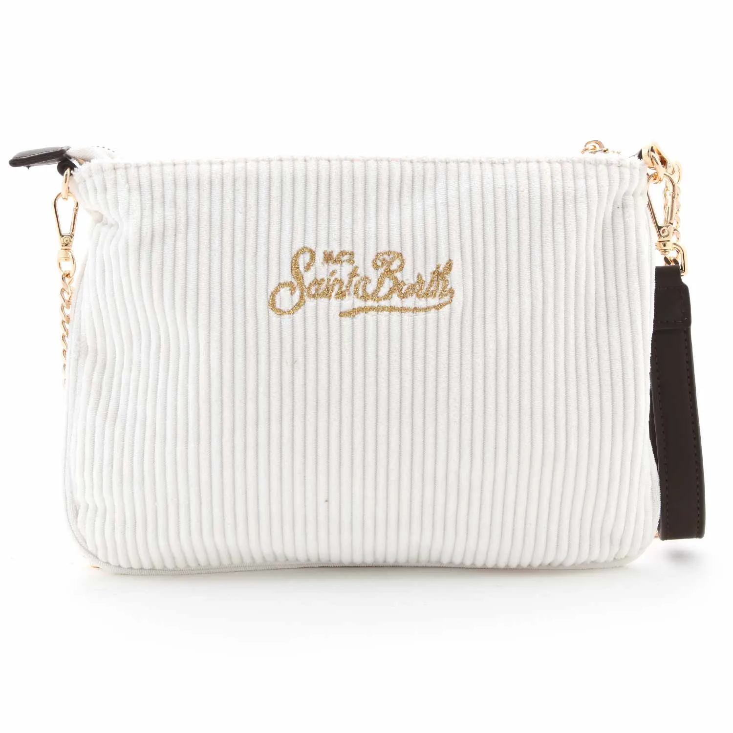 Mc2 Saint Barth Cream Shoulder Bag For Girl