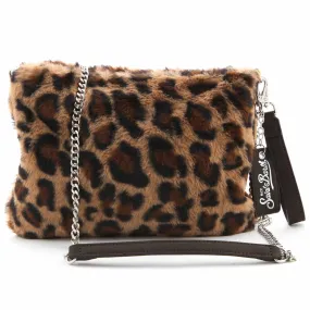 Mc2 Saint Barth Girl Leopard Print Shoulder Bag