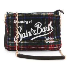 Mc2 Saint Barth Tartan Shoulder Bag For Girl