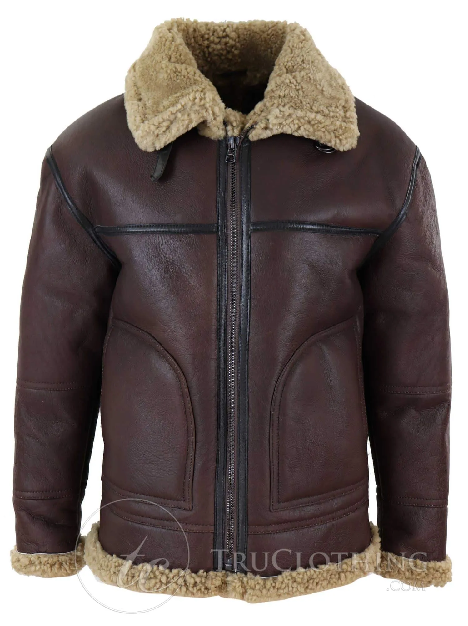 Men's Shearling Sheepskin Flying Jacket