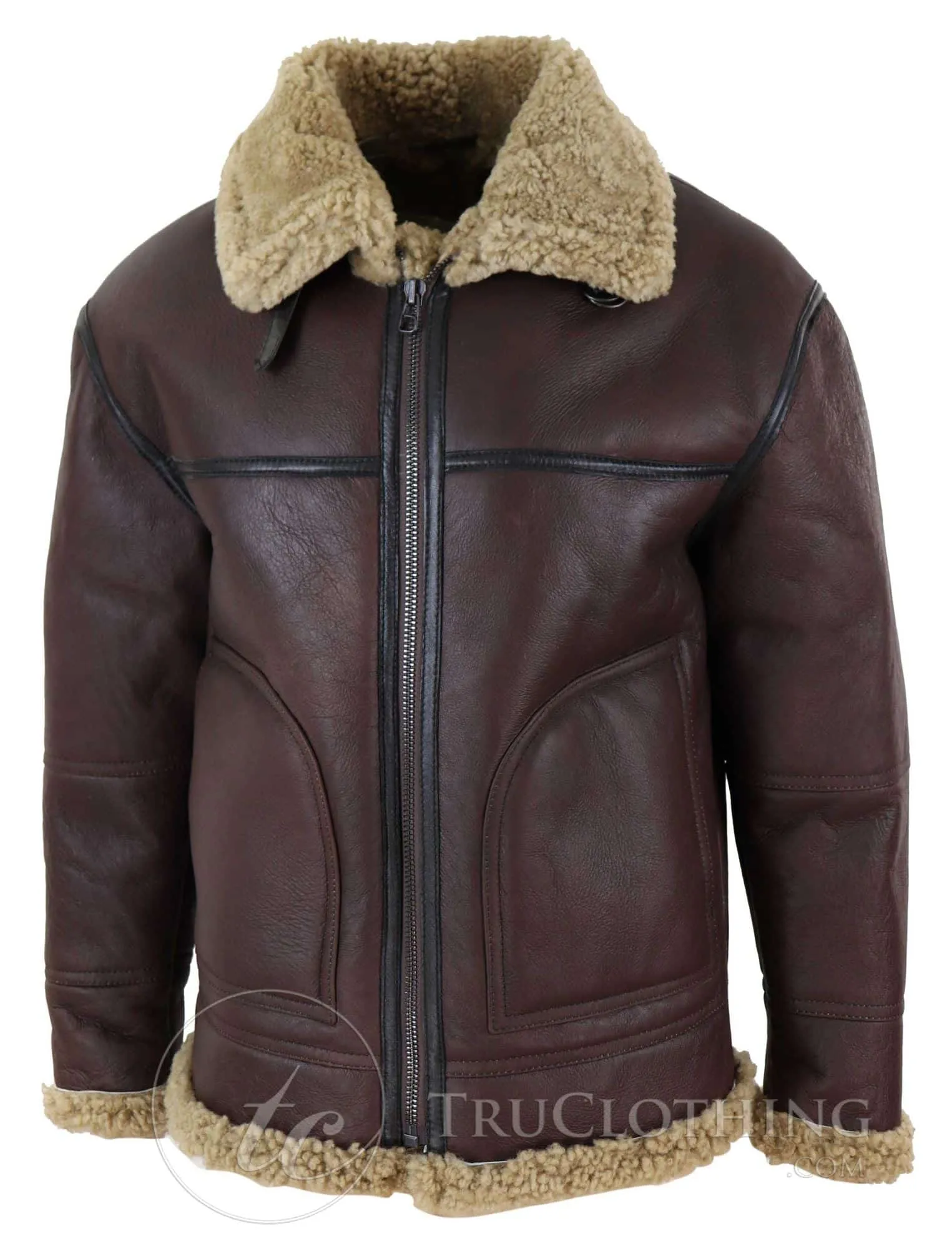 Men's Shearling Sheepskin Flying Jacket