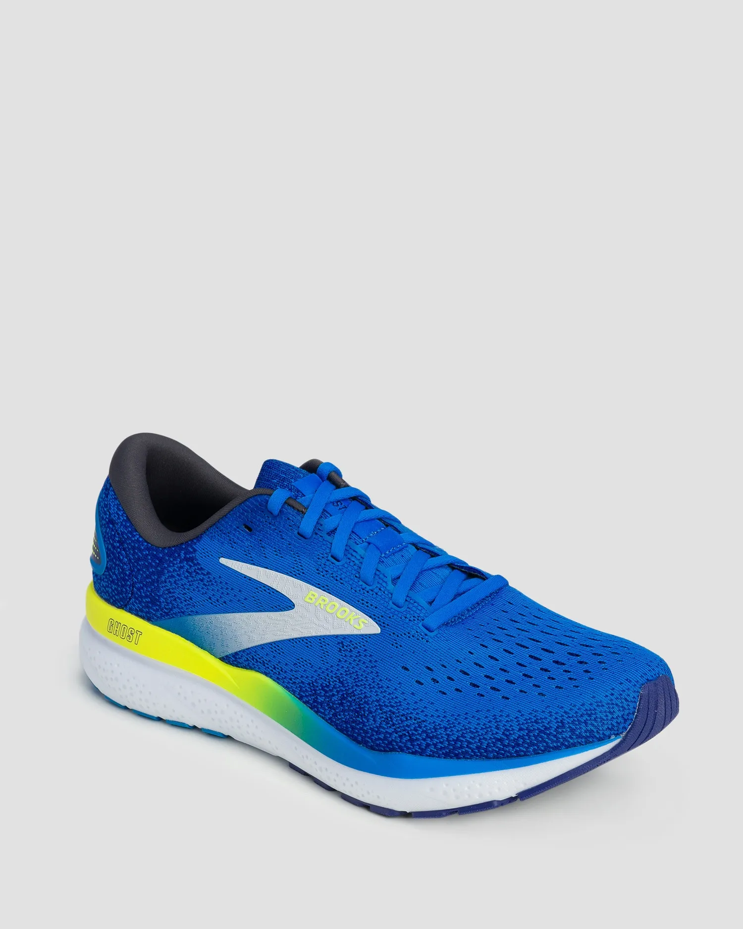 Men's trainers Brooks Ghost 16 1104181-electric-blue-navy-lemon