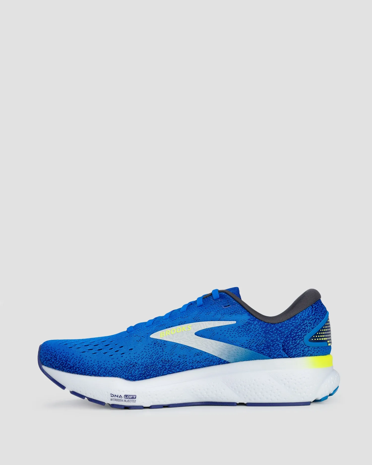 Men's trainers Brooks Ghost 16 1104181-electric-blue-navy-lemon