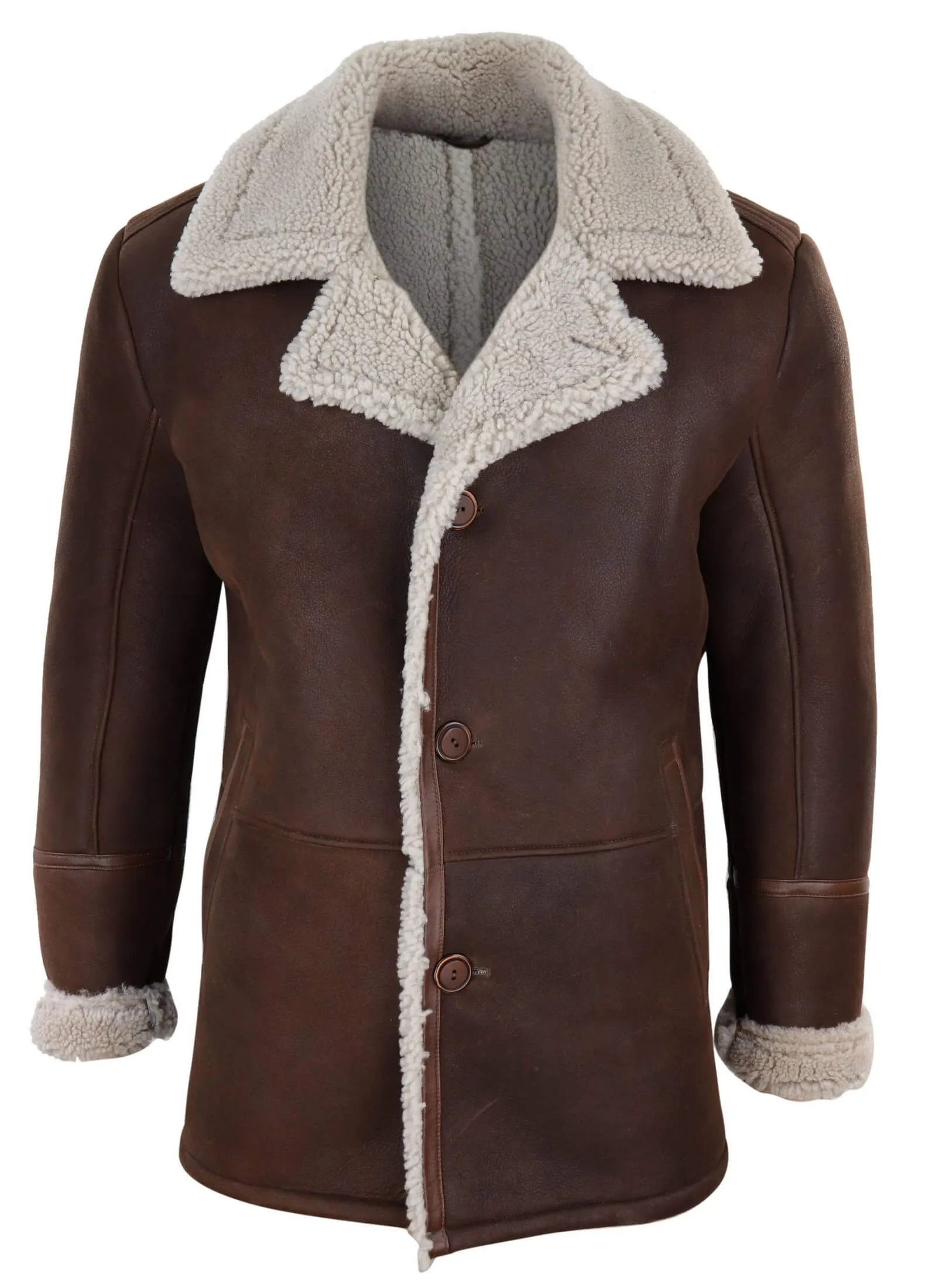 Mens Brown Sheepskin Jacket