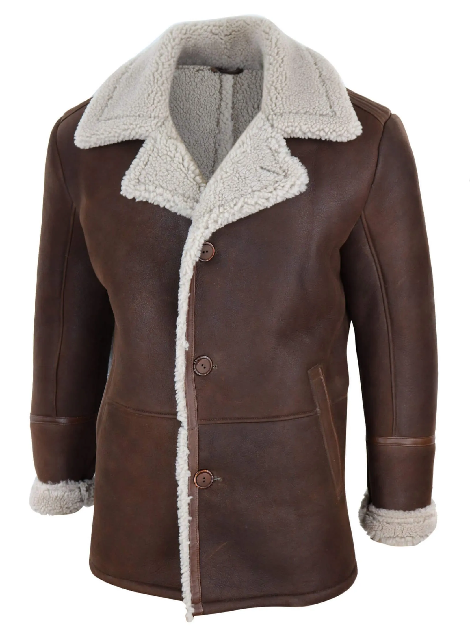 Mens Brown Sheepskin Jacket