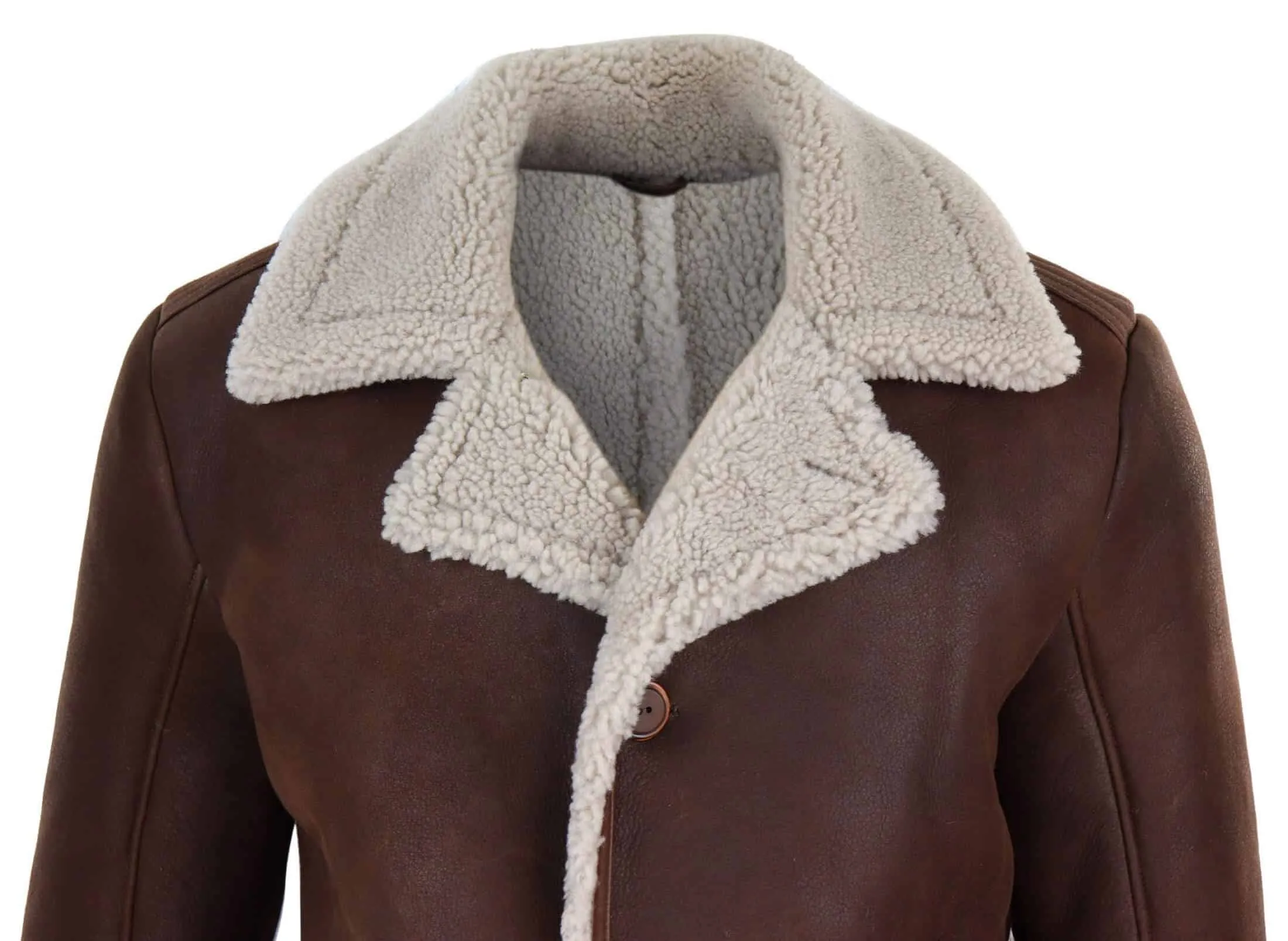 Mens Brown Sheepskin Jacket