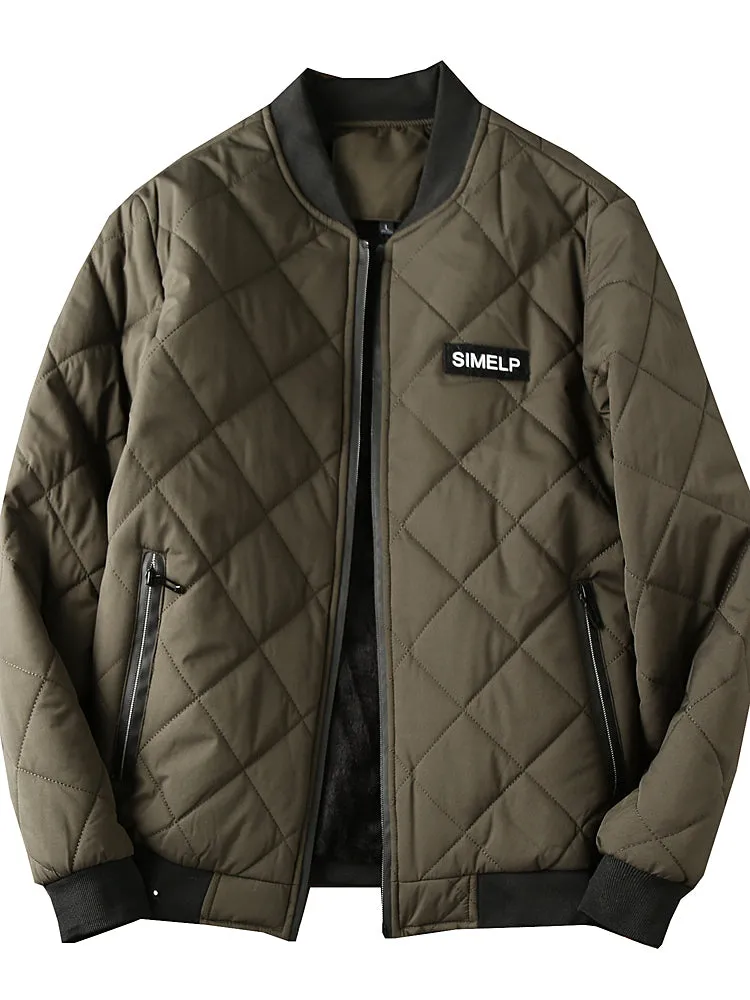 Mens Mid Weight Flush Lined Quilt Bomber Jackets