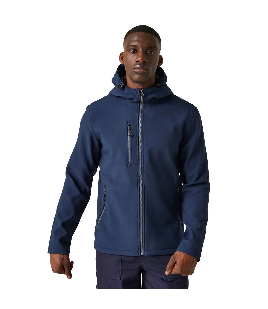 Mens navigate 2 layer soft shell jacket navy/seal grey Regatta