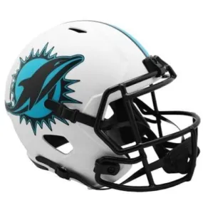 Miami Dolphins Limited Edition Lunar Eclipse Full Size Replica Speed Helmet - White