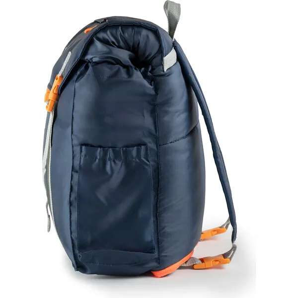 Mimish Sleep 'N' Pack Big Kids Sleeping Bag, Navy/Green