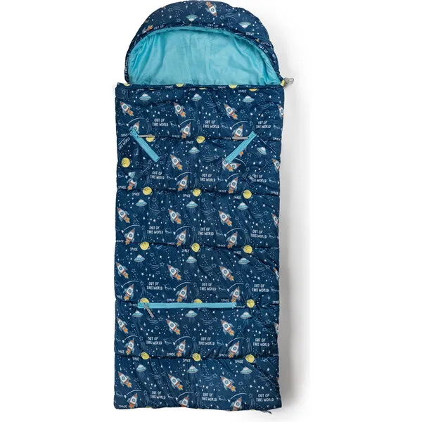 Mimish Sleep 'N' Pack Littles Sleeping Bag, Space