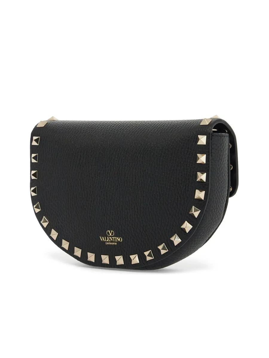 Mini Rockstud Crossbody Bag in Grainy Calfskin