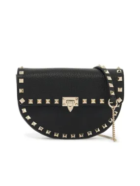 Mini Rockstud Crossbody Bag in Grainy Calfskin