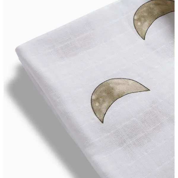 Moonjax Swaddle Blanket 2PK Constellation & Moon, White