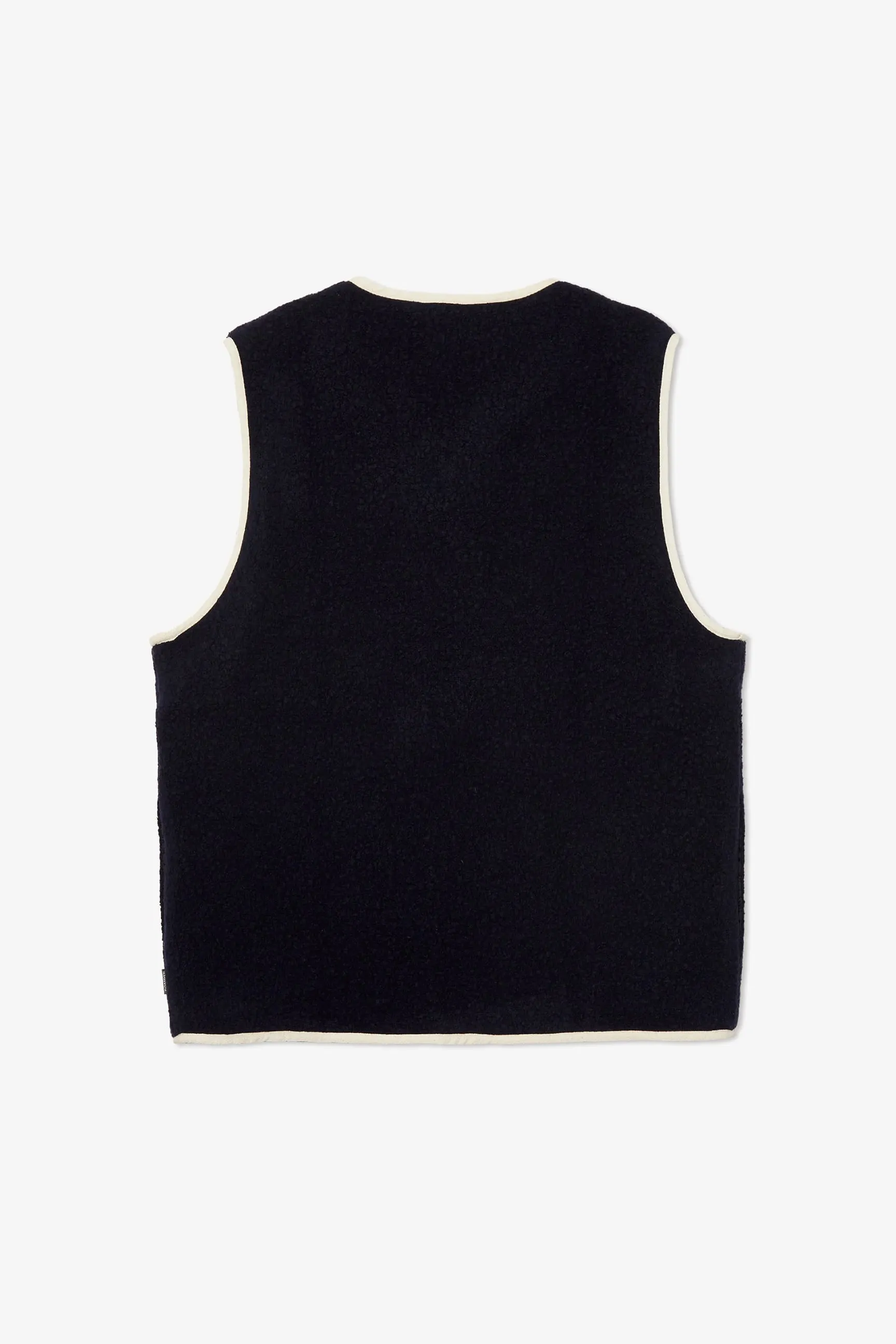 NAVY WOOL VEST