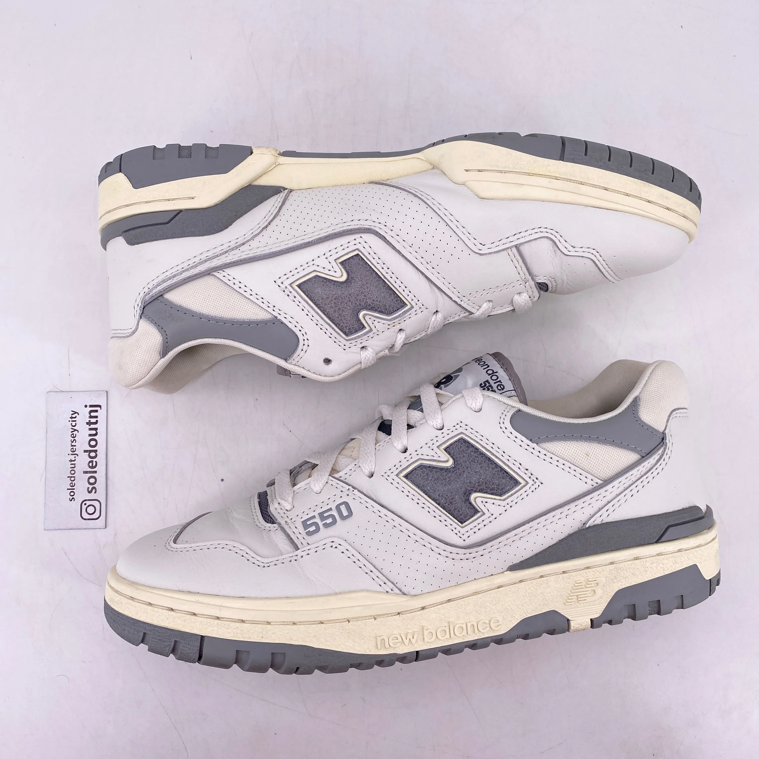 New Balance 550 / ALD White Grey 2020 Used Size 10