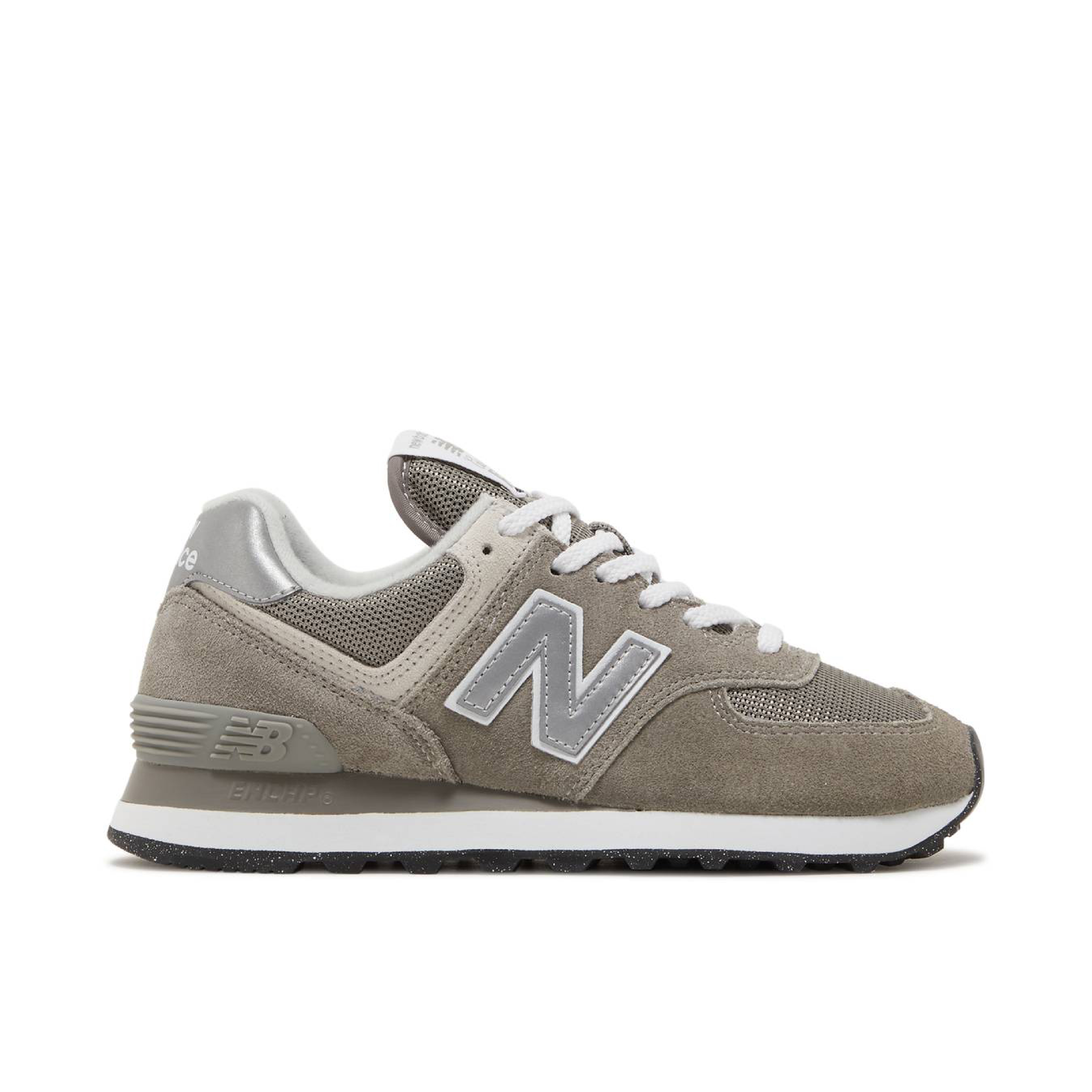 New Balance 574 Core Grey White Womens | WL574EVG | Laced