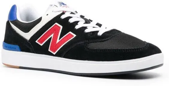 New Balance 574 logo-patch lace-up sneakers Black