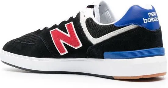 New Balance 574 logo-patch lace-up sneakers Black