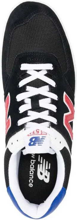 New Balance 574 logo-patch lace-up sneakers Black