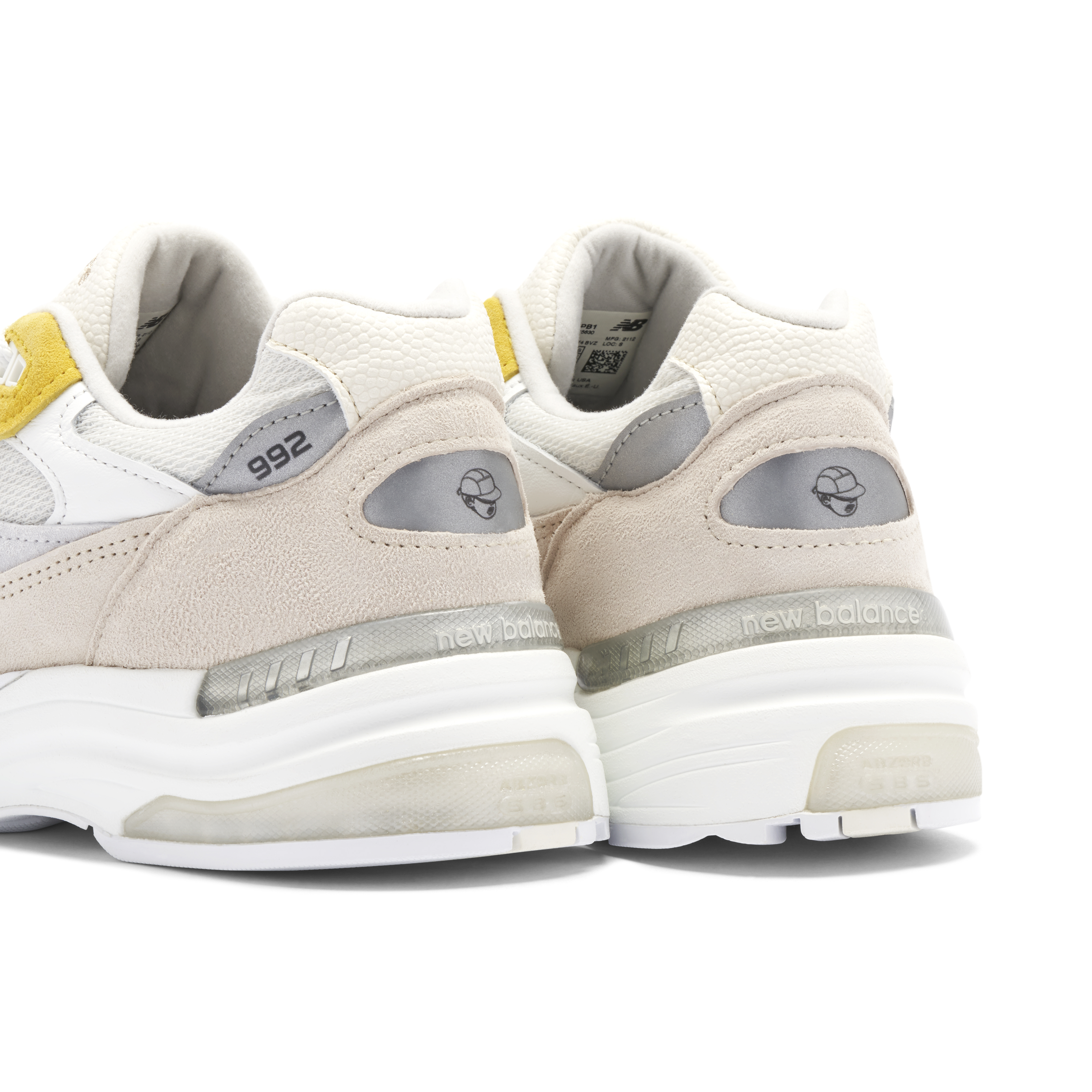 New Balance 992 x Paperboy Paris White Beige | M992PB1 | Laced