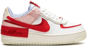 Nike Air Force 1 Low Shadow Red Cracked Leather sneakers White