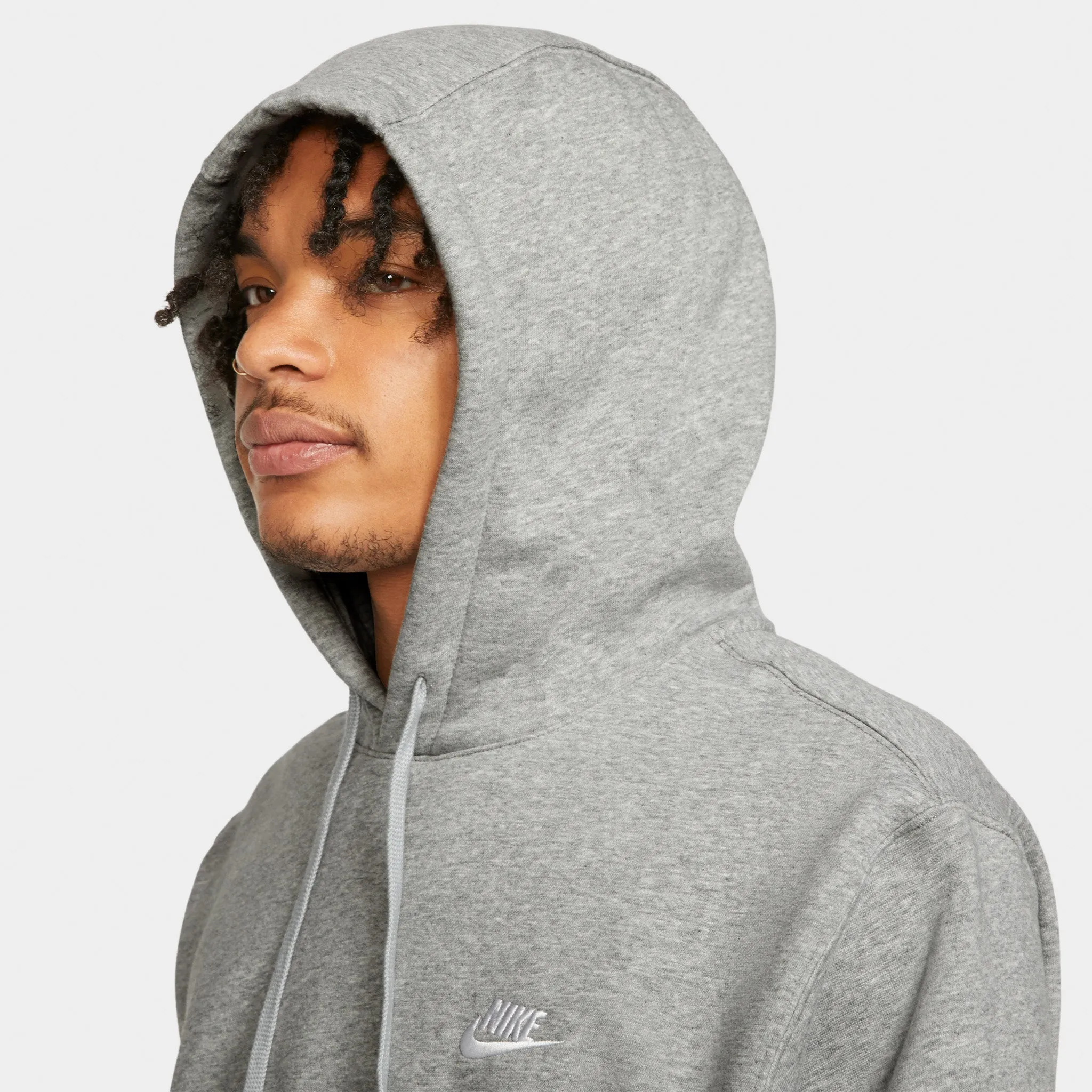 Nike Sportswear Club Fleece Pullover Hoodie / Dark Grey Heather