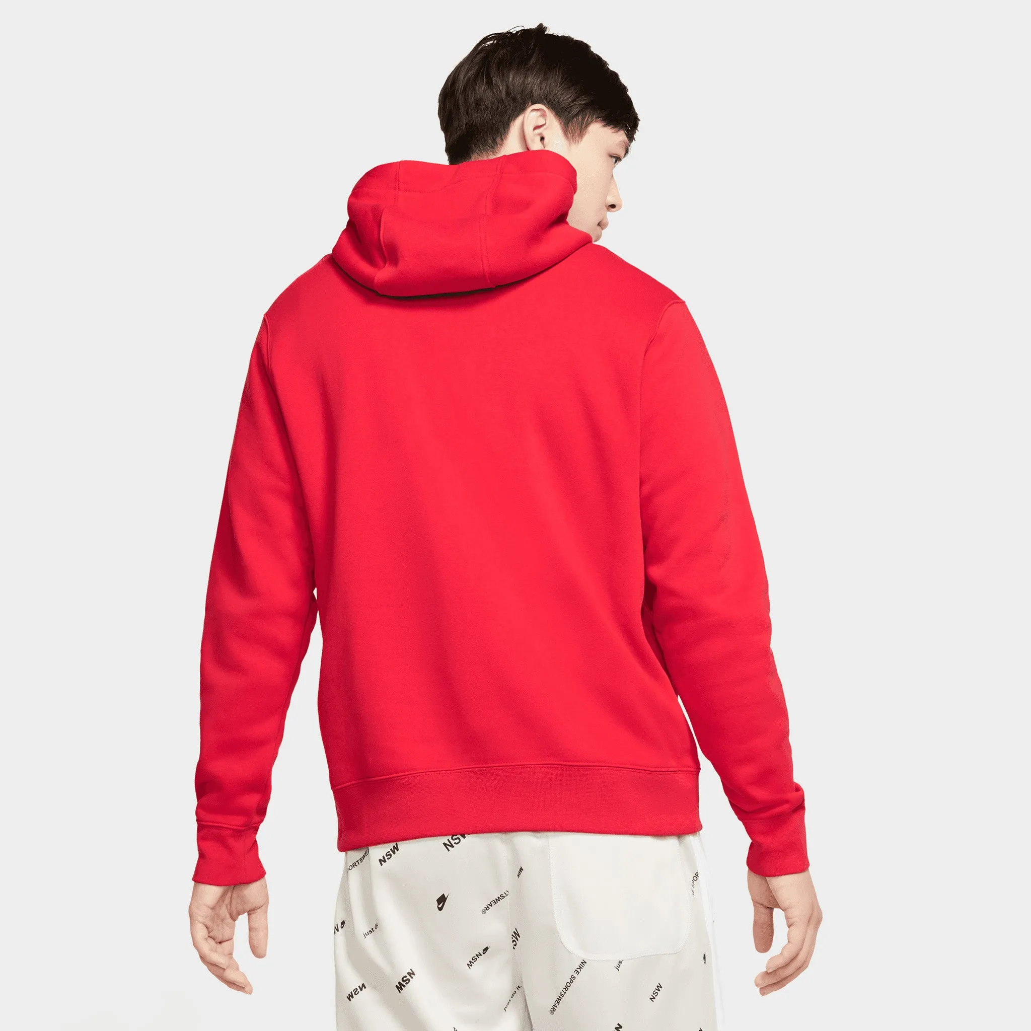 Nike Sportswear Club Fleece Pullover Hoodie University Red / University Red - White