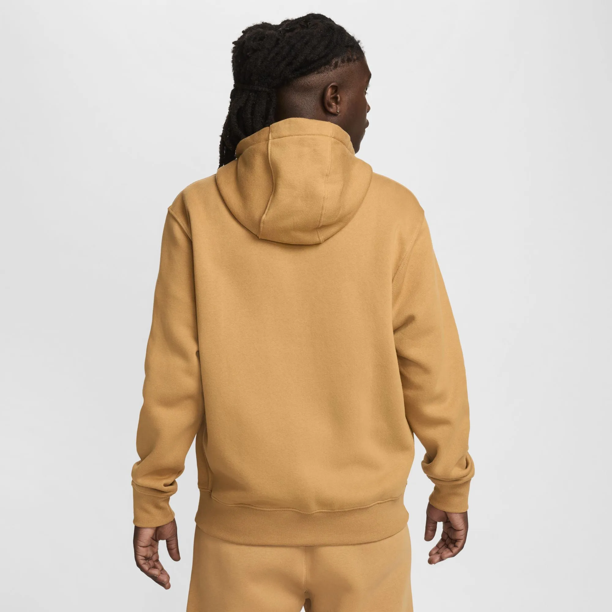 Nike Sportswear Club Full-Zip Hoodie Flax / White