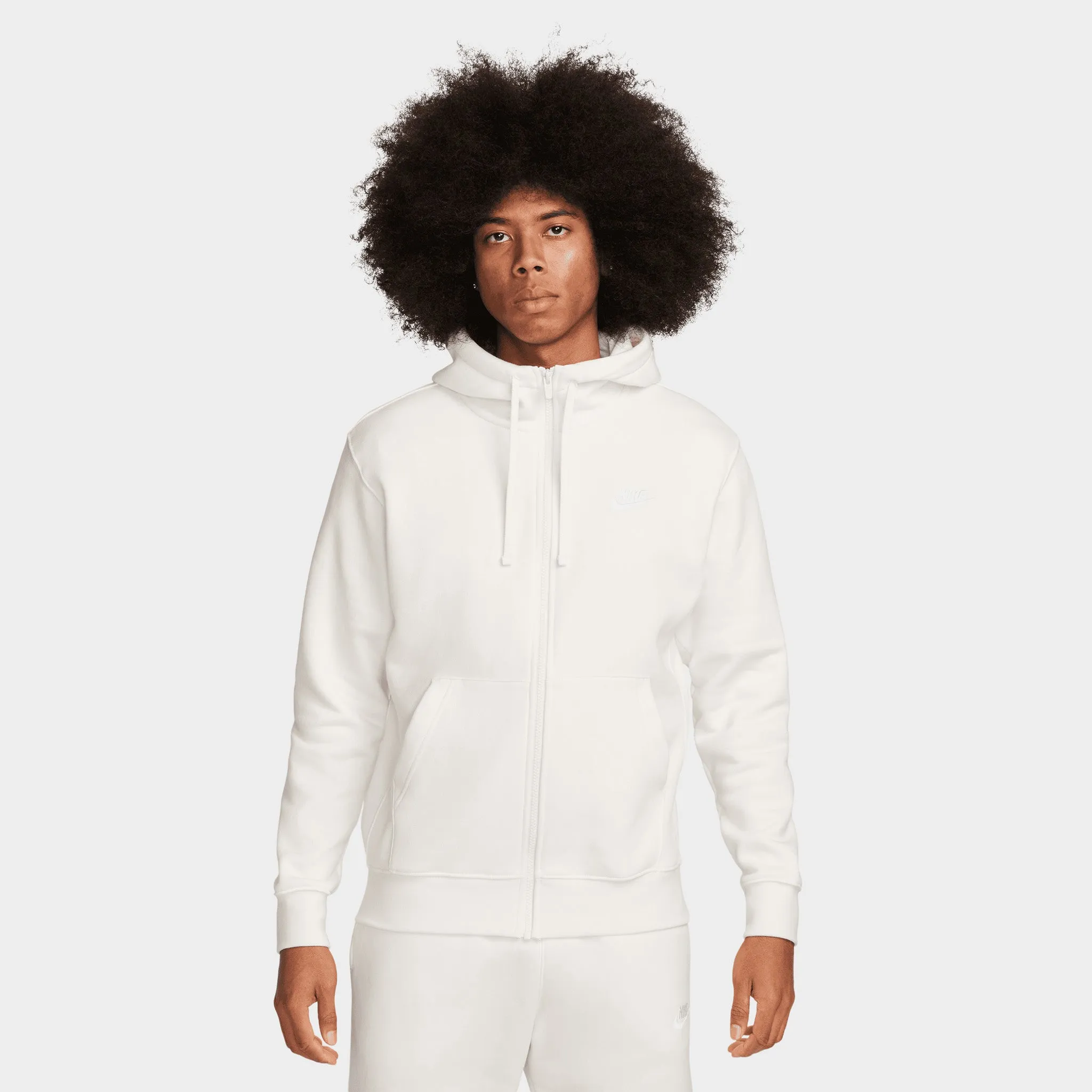 Nike Sportswear Club Full-Zip Hoodie Sail / White