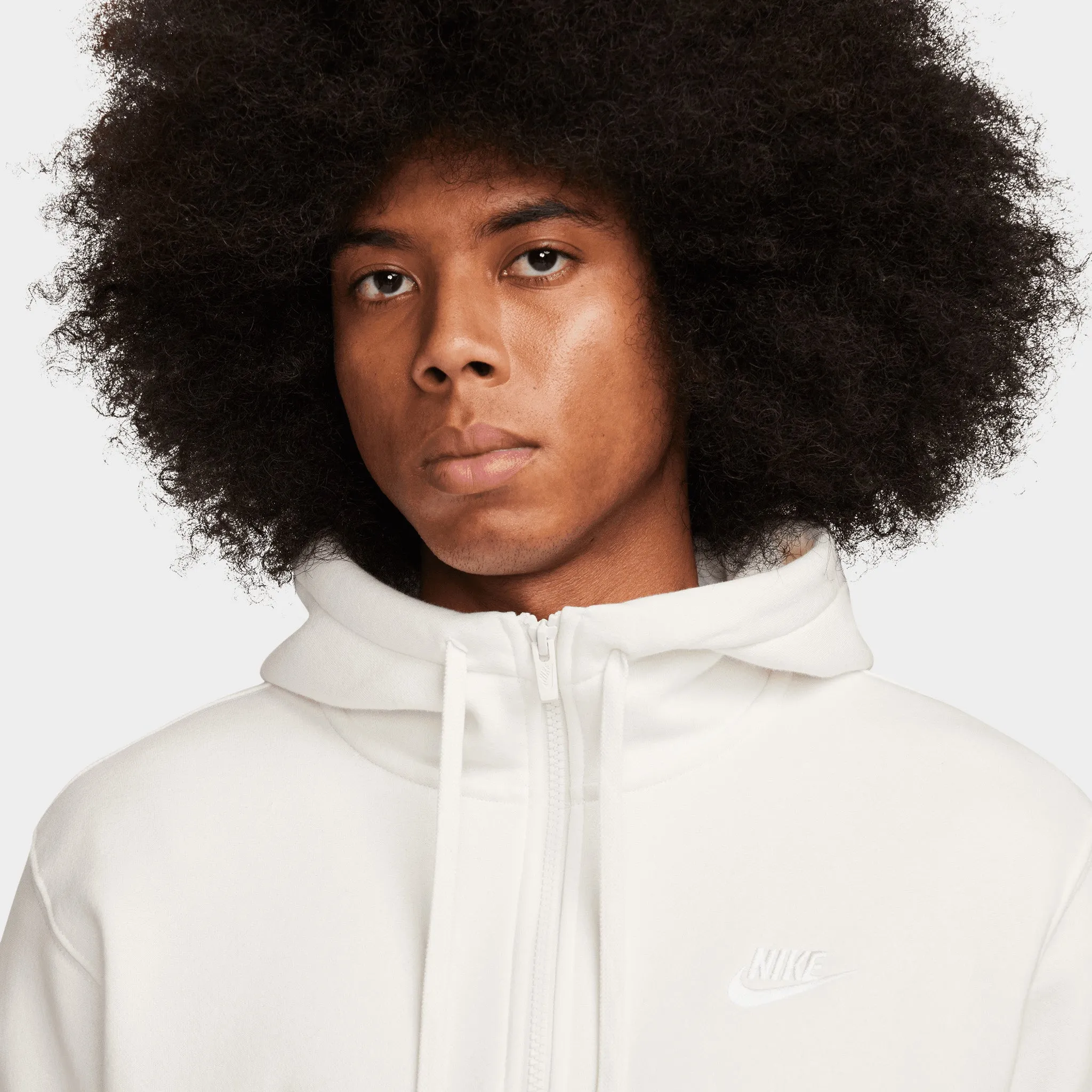 Nike Sportswear Club Full-Zip Hoodie Sail / White