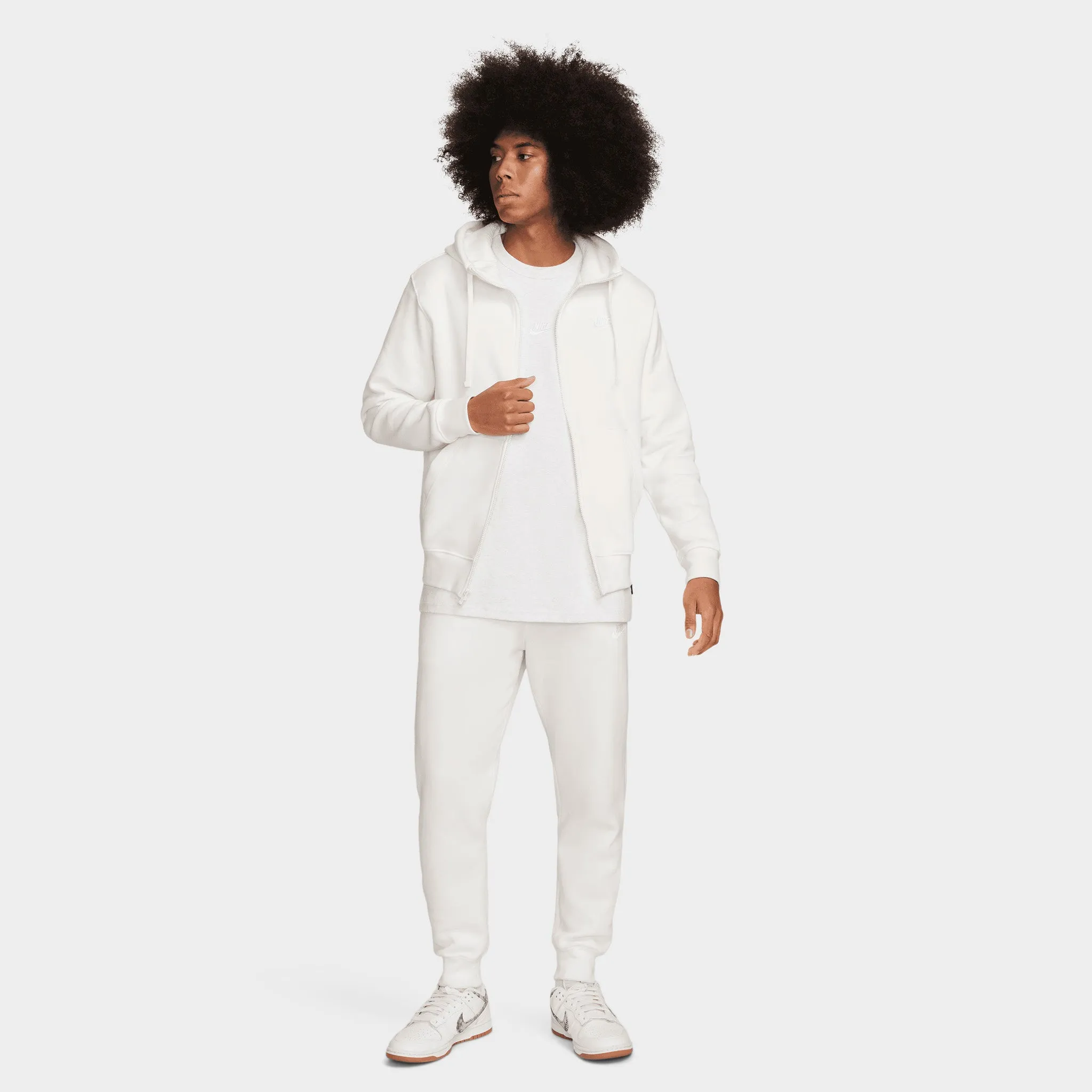 Nike Sportswear Club Full-Zip Hoodie Sail / White