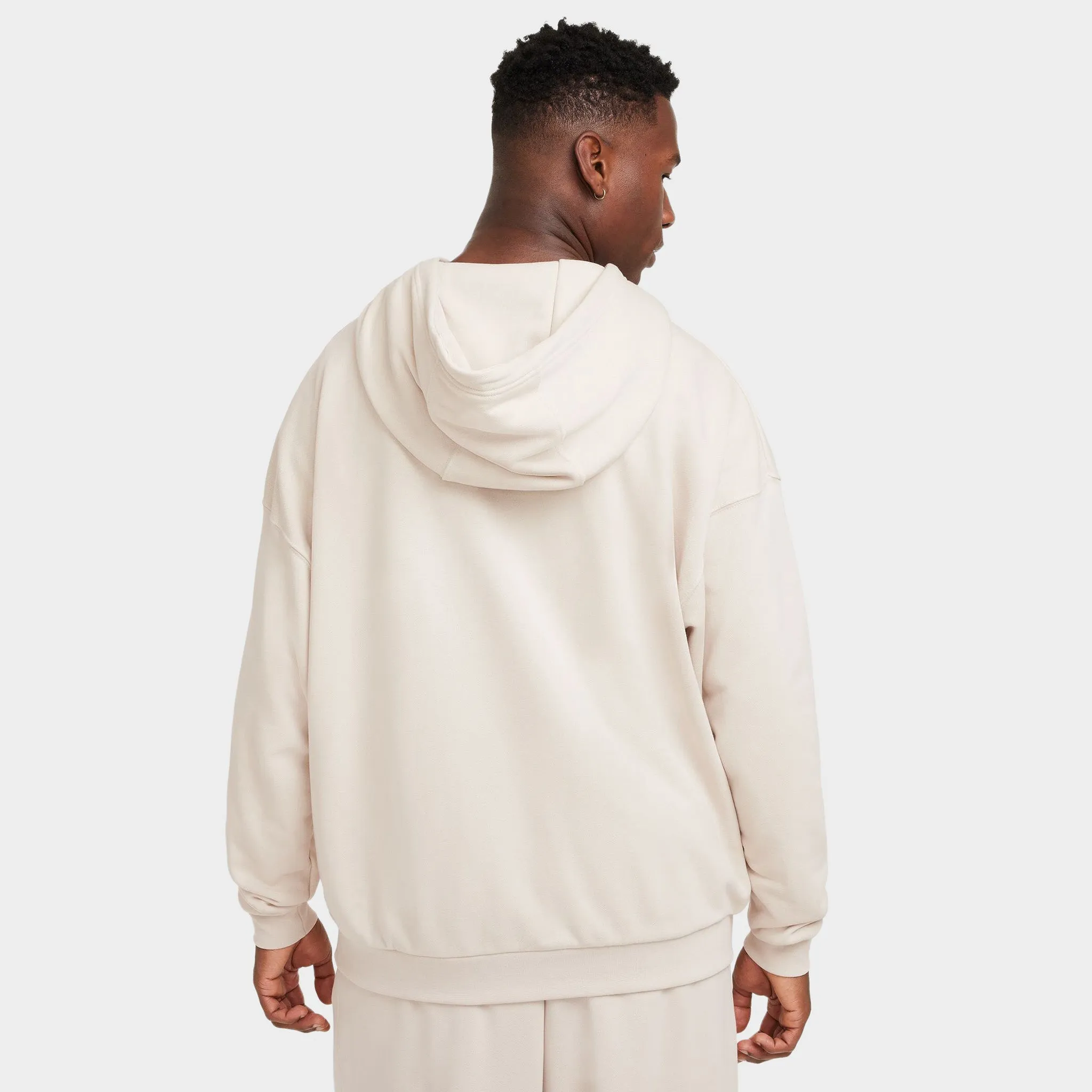 Nike Sportswear Oversized French Terry Pullover Hoodie Light Orewood Brown / Light Orewood Brown - White