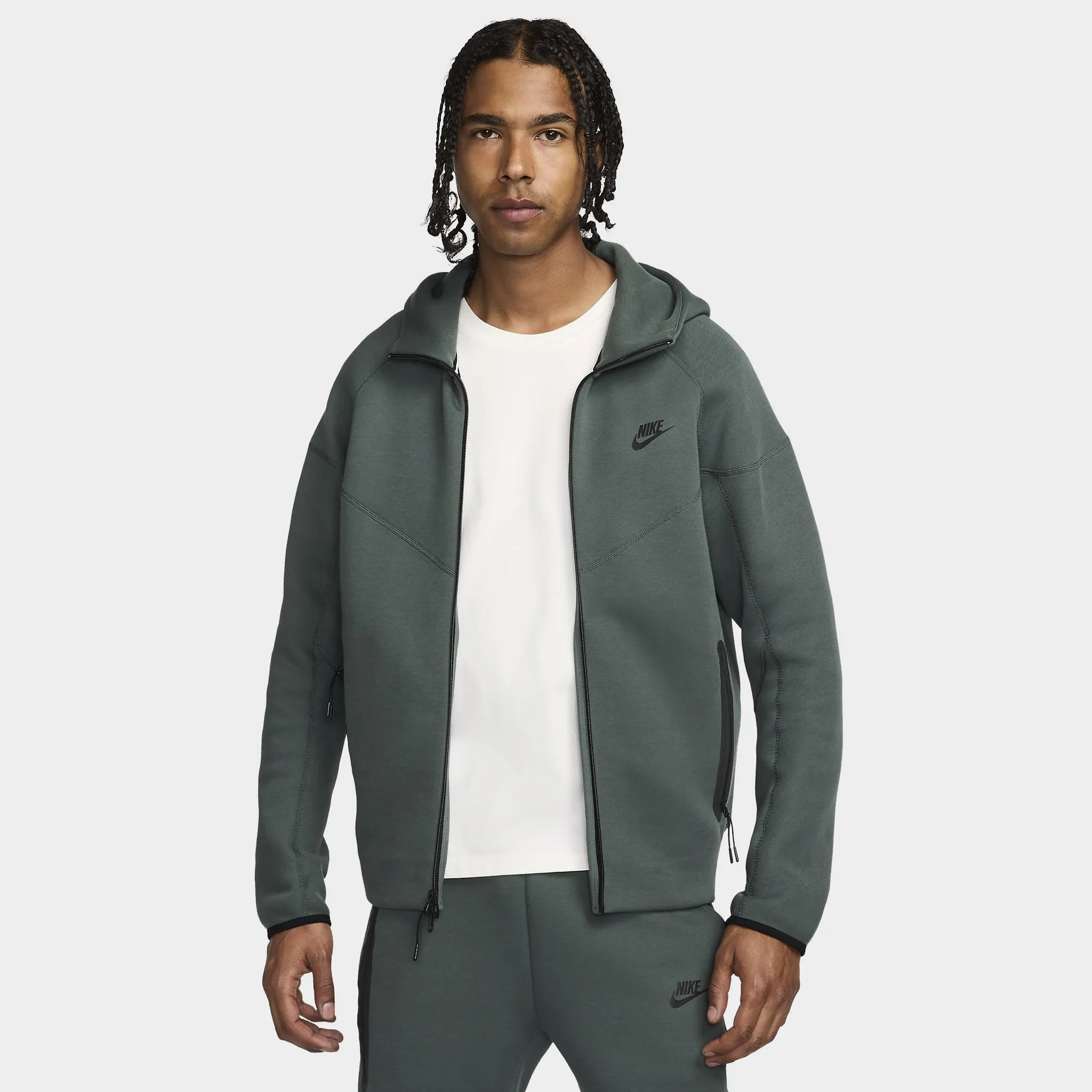 Nike Sportswear Tech Fleece Full-Zip Windrunner Hoodie / Vintage Green