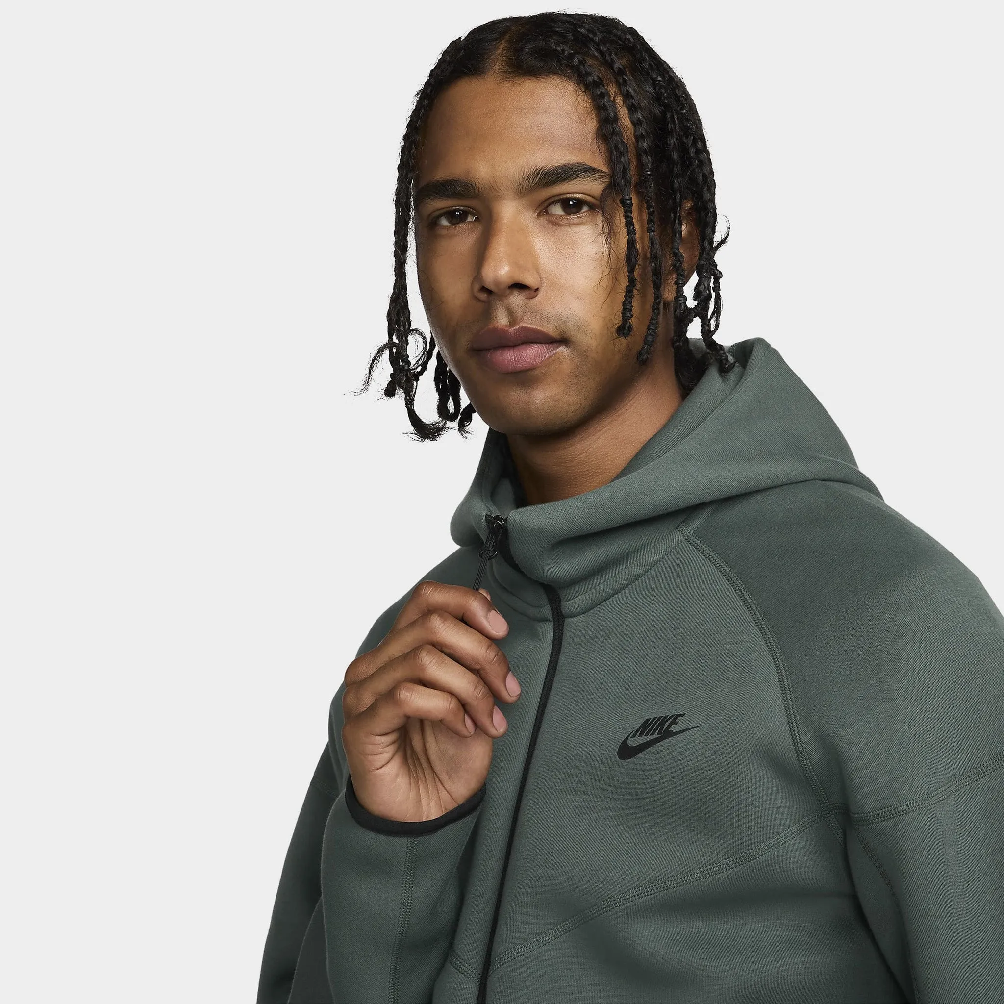 Nike Sportswear Tech Fleece Full-Zip Windrunner Hoodie / Vintage Green