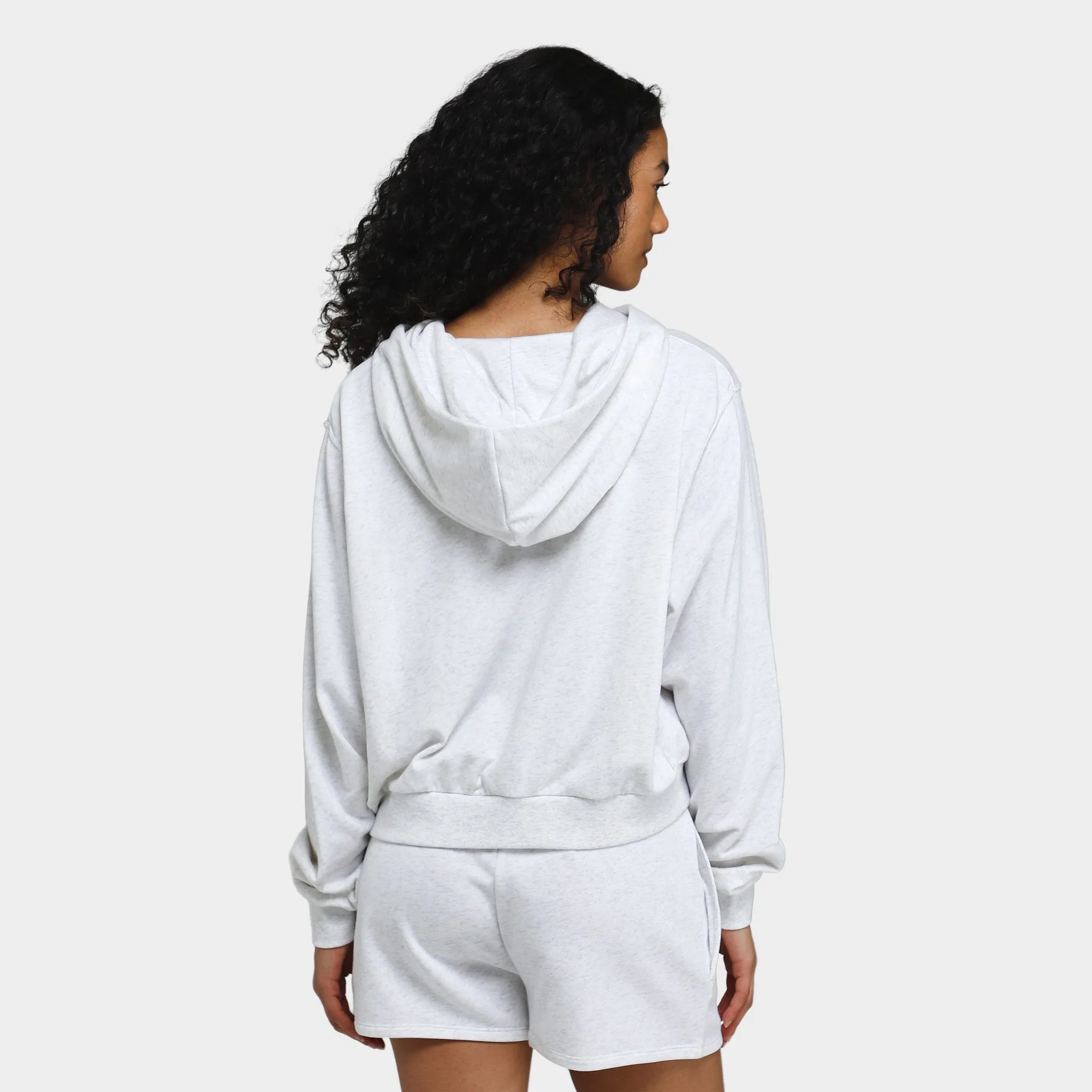 Nike Sportswear Women's Loose French Terry Full-Zip Hoodie Birch Heather / Light Orewood Brown