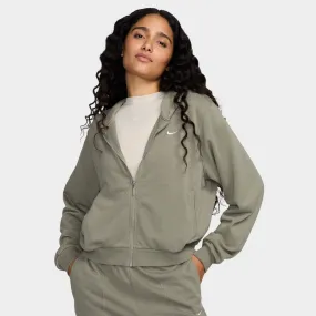 Nike Sportswear Women's Loose Full-Zip French Terry Hoodie Light Army / Sail